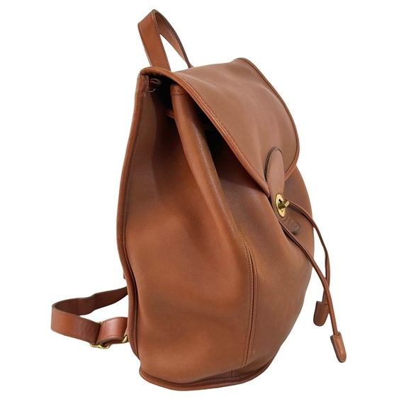 Vintage Coach Large Weekender Backpack Rucksack 9943 British Tan - Picture 2 of 10